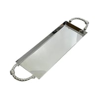 طوفرية ستانلس ستيل طويل بمقابض شكل حبل