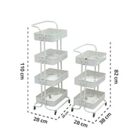عربية مطبخ معدنية بعجلات