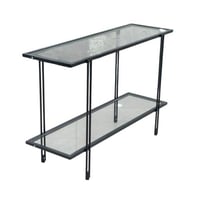 مدخل أسود مع سطح زجاجي