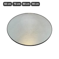 مرايا دائرية جدارية بإطار معدني