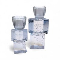 شمعدان زجاجي نقط