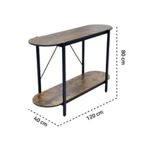 مدخل خشب رفين مستطيل دائري