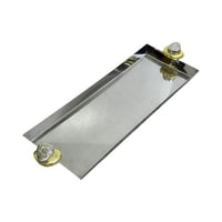 طوفريات تقديم ستيل مقابض تصميم حجر ذهبي فضي