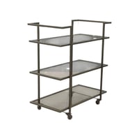 عربه تقديم طعام 3 دور زجاج