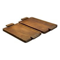 طوفريات خشب بمقابض خشب نقشة ذهبية