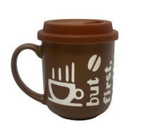 كوب سيراميك مع غطاء سيلكون 200 ملل