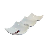 صحن ميلامين ابيض مقسم متعدد الاستخدام