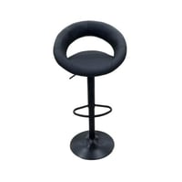 كرسي كاونتر جلد أسود