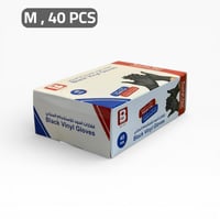 قفازات سوداء علبة