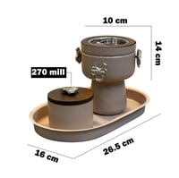 طقم مبخرة معدني راقي 3 قطع
