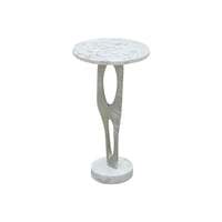 طاولة حديد 30 سم هندي بقاعدة رخام