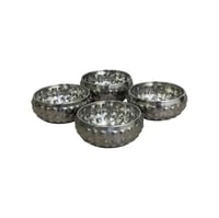 طقم زبديات ضيافة ستيل 4 قطع