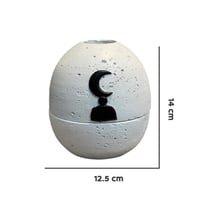 علبة مناديل جبس هلال أسود