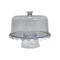 صحن كيك بلاستيك شفاف