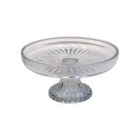 صحن زجاج بنقشة