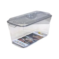 علبة ثلاجة بلاستيك مستطيلة شفاف