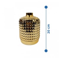 فازة سيراميك لون ذهبي