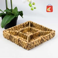 صحن خوص مقسم مربع