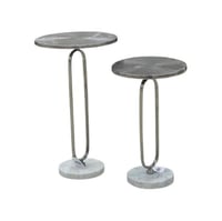 طاولة خدمة المنيوم فضي هندي