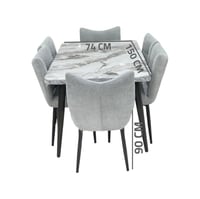 طاولة طعام رخام رصاصى