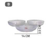 طقم صحون زجاجى