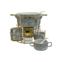 طقم شوربة سيراميك 16 قطعة رمضان كريم