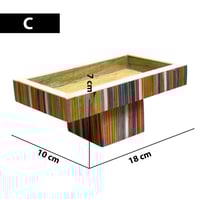 ستاند تقديم ميني خشب صدفي