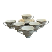 طقم أكواب ضيافة بورسلان 12 قطعة