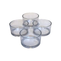 طقم بوادي زجاج دائرية