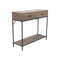 كونسول خشب درجين هيكل حديدي