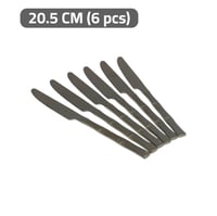 سكاكين اكل سادة ستانلس ستيل 6 قطع