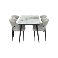 طاولة طعام رخام أبيض