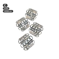 سوار مناديل فضي 4 قطع