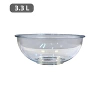 زبدية زجاج شفاف