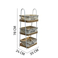 رفوف تخزين للمطبخ بتصميم سلال