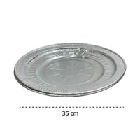 صحن قصدير دائري