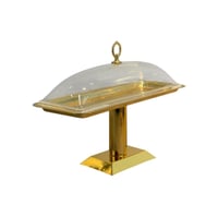 ستاند تقديم ستانلس ستيل بغطاء إكريلك