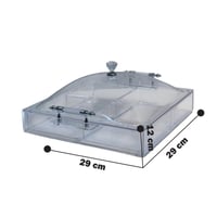 صحن إكريلك مقسم بغطاء