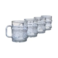 أكواب زجاج 4 قطع 180 ملل