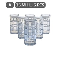 كاسات نقشة زجاجى