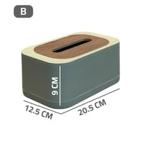 علبة مناديل غطاء خشبي