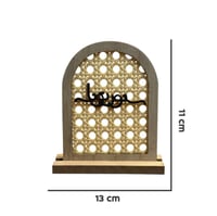 ستاند خشب بعبارات ترحيبية مع راتان صغير