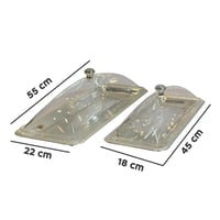 صواني تقديم مستطيلة بغطاء اكريلك