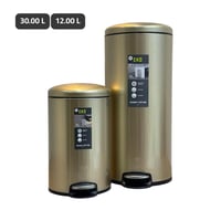 سلة مهملات ايكو ستيل ذهبي