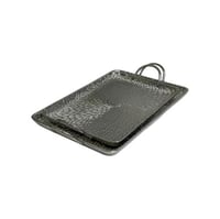 صينية المنيوم مستطيلة فضي