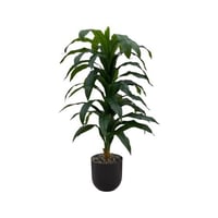 شجر ذرة اخضر صناعي مركن بلاستيك