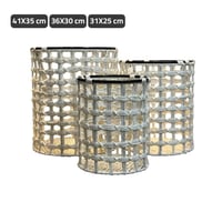 سلة ملابس منسوجة