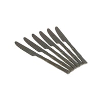 سكاكين اكل سادة ستانلس ستيل 6 قطع