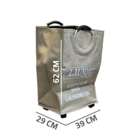 سلة غسيل بكفرات قماش