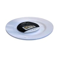 صحون بلاستيك أبيض سادة